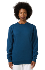 Royal Apparel 13559PD Unisex Vintage Pigment Dyed Fleece Crew Sweatshirt - Blue Steel