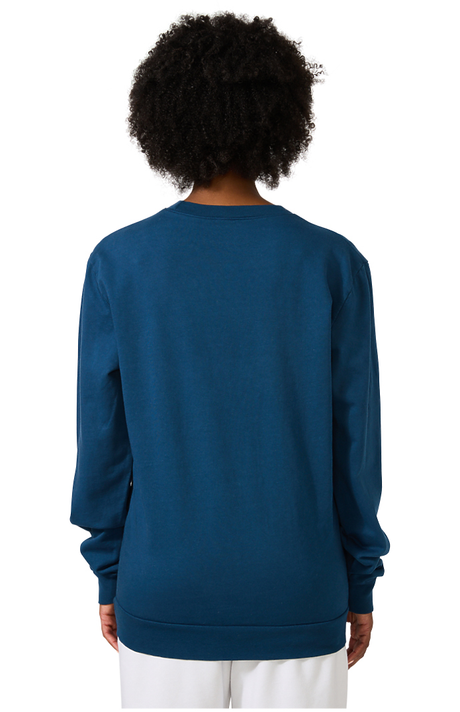 Royal Apparel 13559PD Unisex Vintage Pigment Dyed Fleece Crew Sweatshirt - Blue Steel