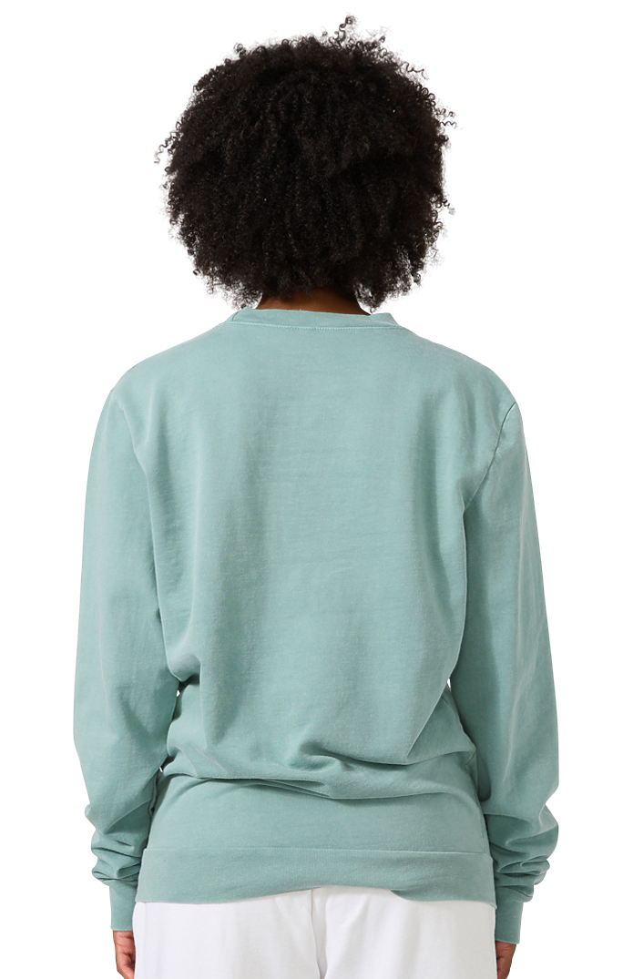 Royal Apparel 13559PD Unisex Vintage Pigment Dyed Fleece Crew Sweatshirt - Fern