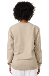 Royal Apparel 13559PD Unisex Vintage Pigment Dyed Fleece Crew Sweatshirt - Khaki
