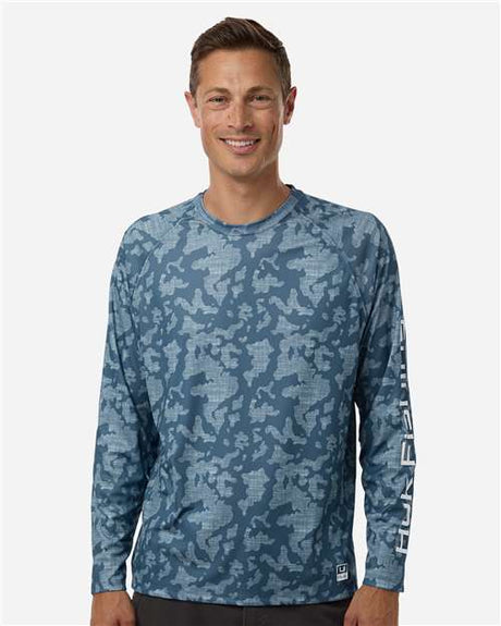 HUK H12L0017 Men's Lopro Running Lakes Long Sleeve T-Shirt