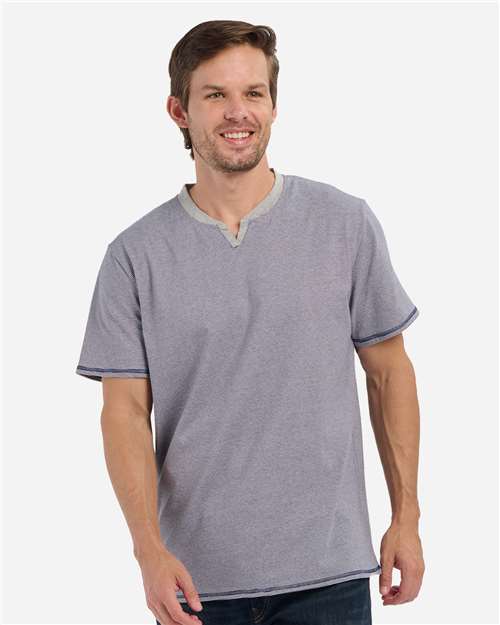 Boxercraft Men's Striped V-Notch T-Shirt - Boxercraft BM2401