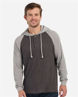 Boxercraft Unisex Waffle Knit Pullover Hooded Long Sleeve T-Shirt - Boxercraft BM3702