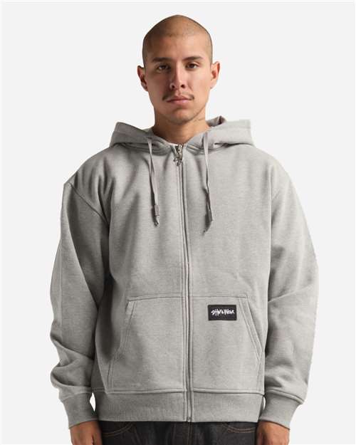 Shaka Wear Unisex Essential Super Heavyweight Full-Zip Hooded Sweatshirt - Shaka Wear SHEHZ