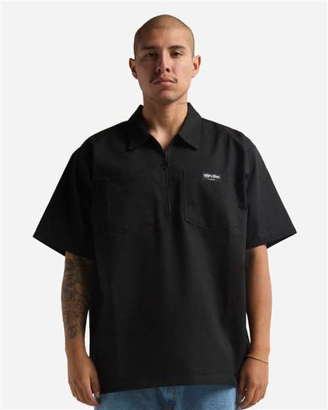 Shaka Wear Unisex Work Heavyweight Quarter-Zip Short Sleeve Shirt - Shaka Wear SHQZWS