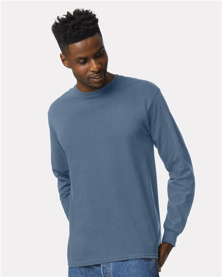 Gildan Ultra Cotton® Long Sleeve T-Shirt - Ash - Gildan 2400 Gildan