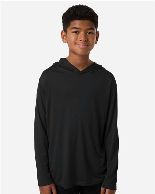 All-Sport Performance Youth Pro-Lock Performance Hooded Long Sleeve T-Shirt