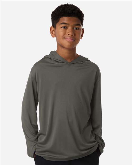 All-Sport Performance Youth Pro-Lock Performance Hooded Long Sleeve T-Shirt