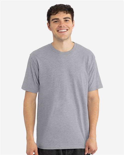 Next Level Men's Ideal Jersey T-Shirt - Heather Grey - Next Level 1810 ...