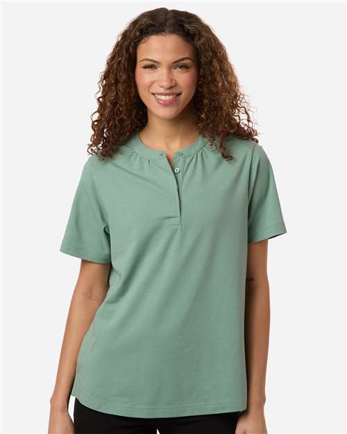 Joe's USA Women's Seaton Pebble Textured Polo