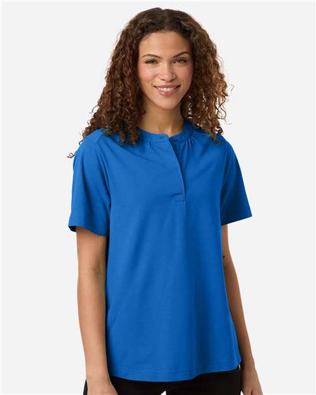 Joe's USA Women's Seaton Pebble Textured Polo