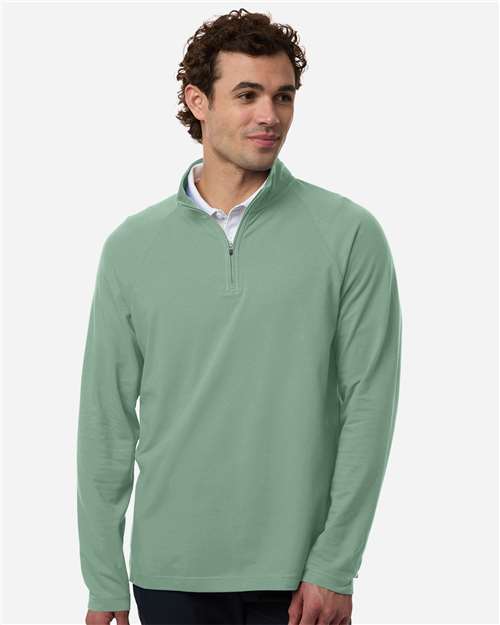 Joe's USA Men's Seaton Pebble Textured Quarter-Zip Pullover