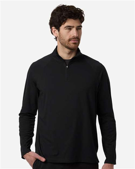 Joe's USA Men's Seaton Pebble Textured Quarter-Zip Pullover