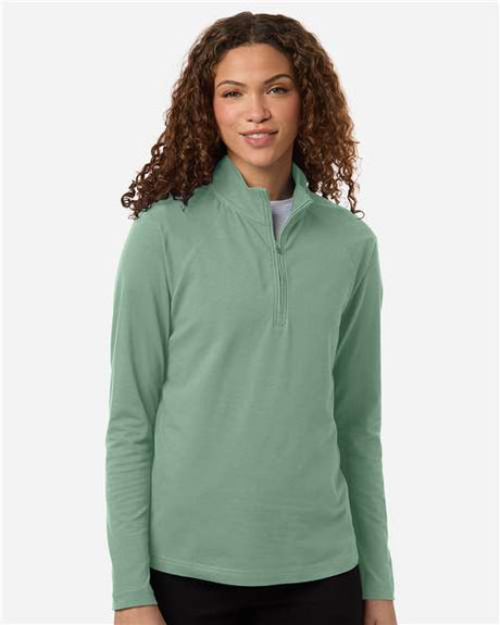 Joe's USA Women's Seaton Pebble Textured Quarter-Zip Pullover