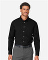 Joe's USA Men's CrownLux Performance® Spencer Poplin Dress Shirt