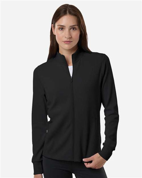 Adidas Women's Performance Textured Full-Zip Jacket - Adidas A1015