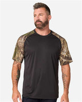 RealTree RT2103 Unisex Realtree® Performance Colorblock T-Shirt Wholesale