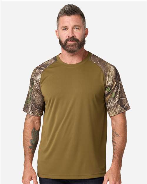 RealTree RT2103 Unisex Realtree® Performance Colorblock T-Shirt Wholesale