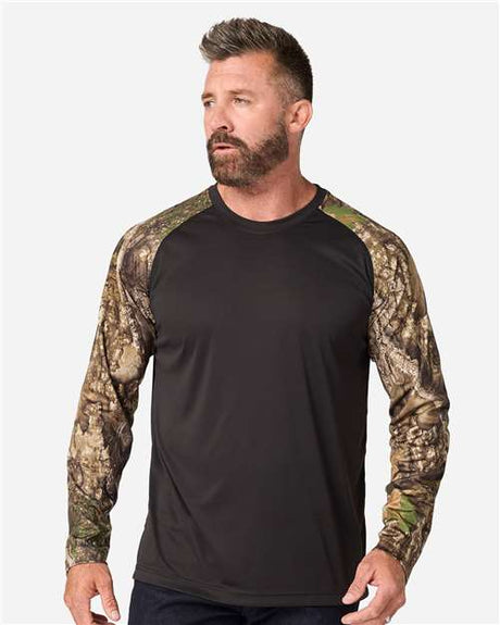 Joe's USA Unisex Realtree® Performance Colorblocked Long Sleeve T-Shirt