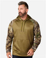 RealTree RT5305 Unisex Realtree® Performance Colorblocked Hooded Sweatshirt Wholesale