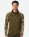 RealTree RT5703 Unisex Realtree® Performance Colorblocked Quarter-Zip Pullover Wholesale