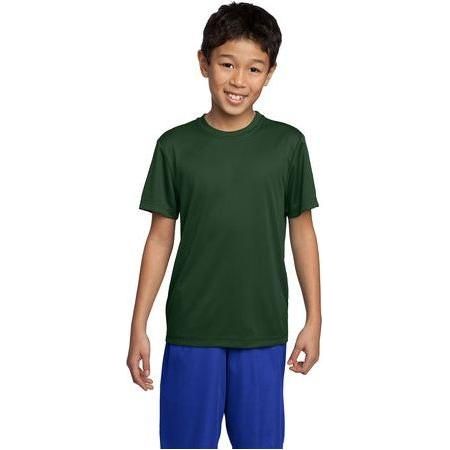 Youth Athletic All Sport Training Tee Shirts in 18 Colors DRI-EQUIP Youth X-Small Forest Green
