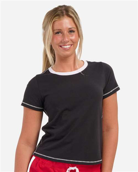 Boxercraft Women's Contrast Stitch Baby Tee - Boxercraft BW2106