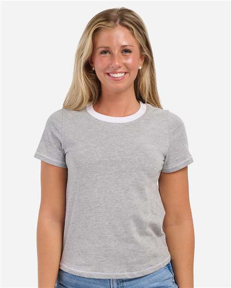 Boxercraft Women's Contrast Stitch Baby Tee - Boxercraft BW2106