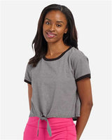 Boxercraft Women's Striped Tie Front T-Shirt - Boxercraft BW2107