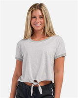 Boxercraft Women's Striped Tie Front T-Shirt - Boxercraft BW2107