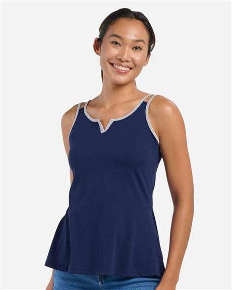 Boxercraft Women's Split Shoulder Tank Top - Boxercraft BW2506