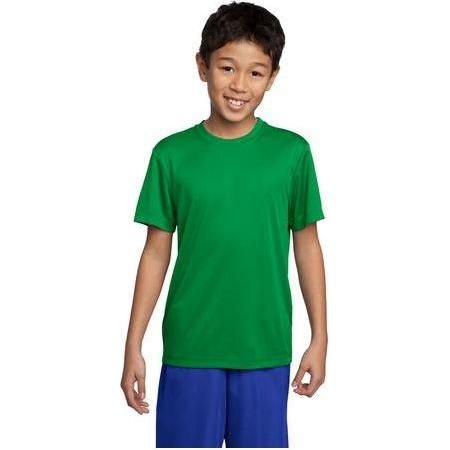 Youth Athletic All Sport Training Tee Shirts in 18 Colors DRI-EQUIP Youth X-Small Kelly Green