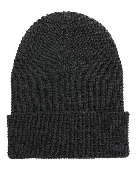 YP Classics Waffle Cuffed Knit Beanie - Yupoong 2501K