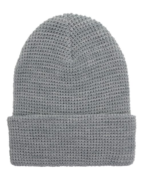 YP Classics Waffle Cuffed Knit Beanie - Yupoong 2501K