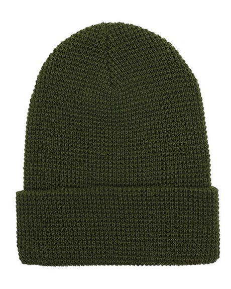 YP Classics Waffle Cuffed Knit Beanie - Yupoong 2501K