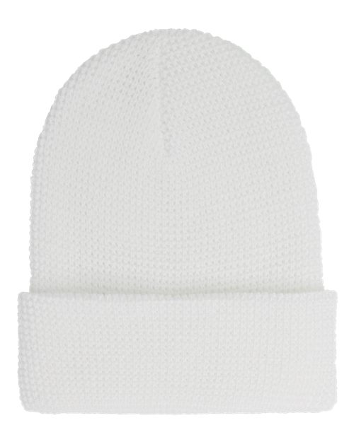 YP Classics Waffle Cuffed Knit Beanie - Yupoong 2501K