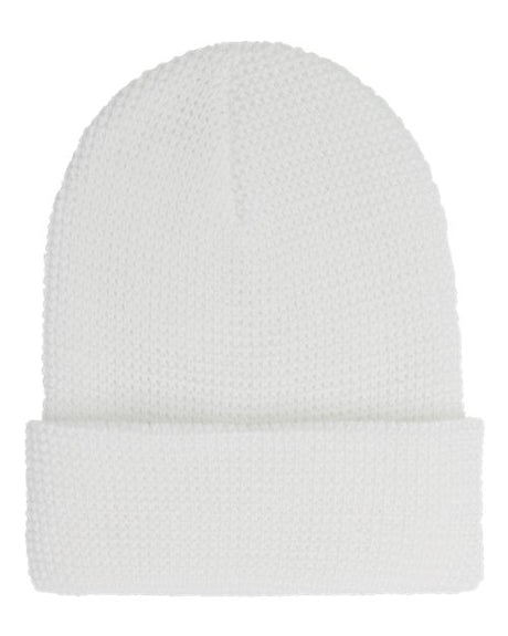 YP Classics Waffle Cuffed Knit Beanie - Yupoong 2501K