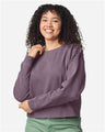 Comfort Colors 1566L Women's Garment-Dyed Mid-Length Crewneck Sweatshirt