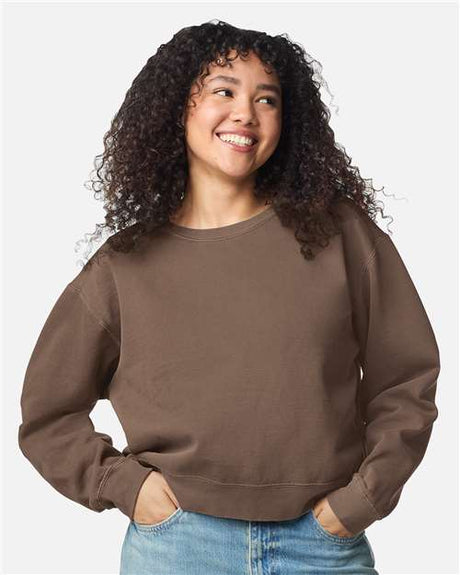 Comfort Colors Women's Garment-Dyed Mid-Length Crewneck Sweatshirt - Comfort Colors 1566L