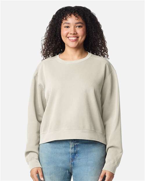Comfort Colors 1566L Women's Garment-Dyed Mid-Length Crewneck Sweatshirt