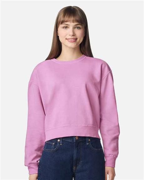 Comfort Colors Women's Garment-Dyed Mid-Length Crewneck Sweatshirt - Comfort Colors 1566L