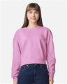 Comfort Colors 1566L Women's Garment-Dyed Mid-Length Crewneck Sweatshirt