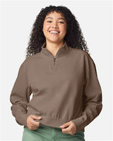 Comfort Colors 1580L Women's Garment-Dyed Mid-Length Quarter-Zip Sweatshirt