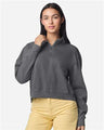 Comfort Colors 1580L Women's Garment-Dyed Mid-Length Quarter-Zip Sweatshirt