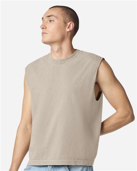 American Apparel Unisex Heavyweight Cotton Garment-Dyed Mid-Length Muscle Tee - American Apparel 207GD