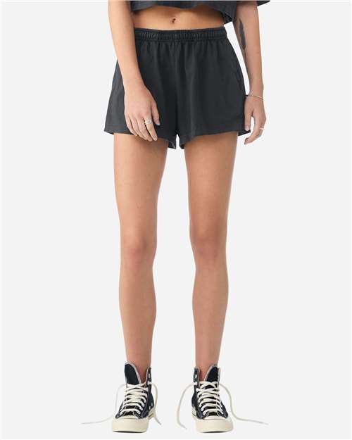 BELLA + CANVAS Women's Garment-Dyed Shorts - BELLA + CANVAS 6824GD