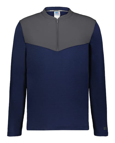 Russell Athletic Unisex Sideline Grid Fleece Quarter-Zip Pullover - Russell Athletic R03GKM