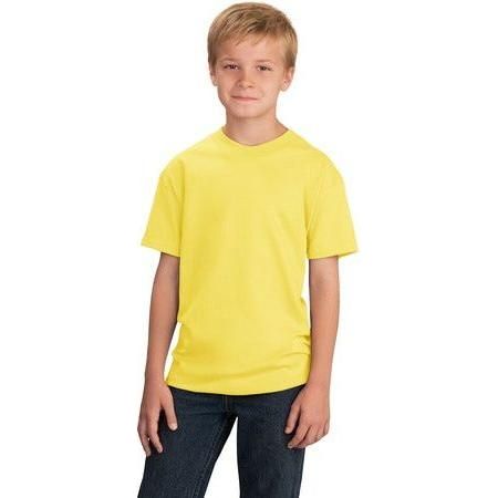 Youth 5.4-oz 100% Cotton T-Shirt Joe's USA Youth X-Small Yellow