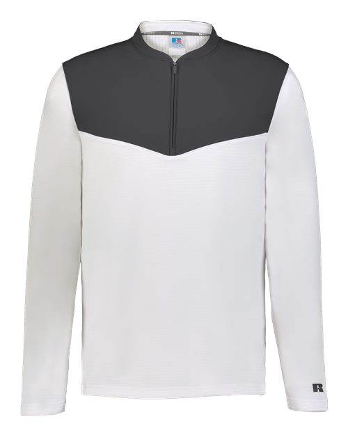 Russell Athletic Unisex Sideline Grid Fleece Quarter-Zip Pullover - Russell Athletic R03GKM