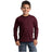 Joe's USA Youth Long Sleeve 100% Cotton T-Shirts Joe's USA X-Small (2-4) Athletic Maroon